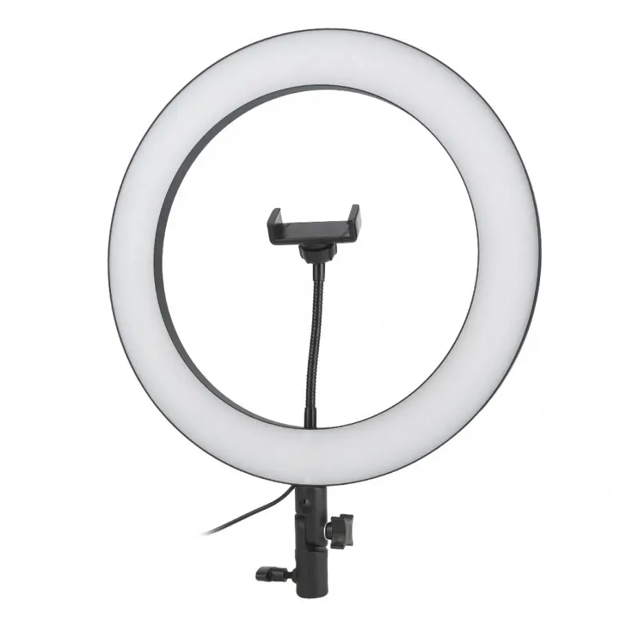 
14 inch Photo Studio LED Ring Light 3200-5600K Dimmable Circle Light for camera with Tripod Phone Mount for video/make up/Selfie 