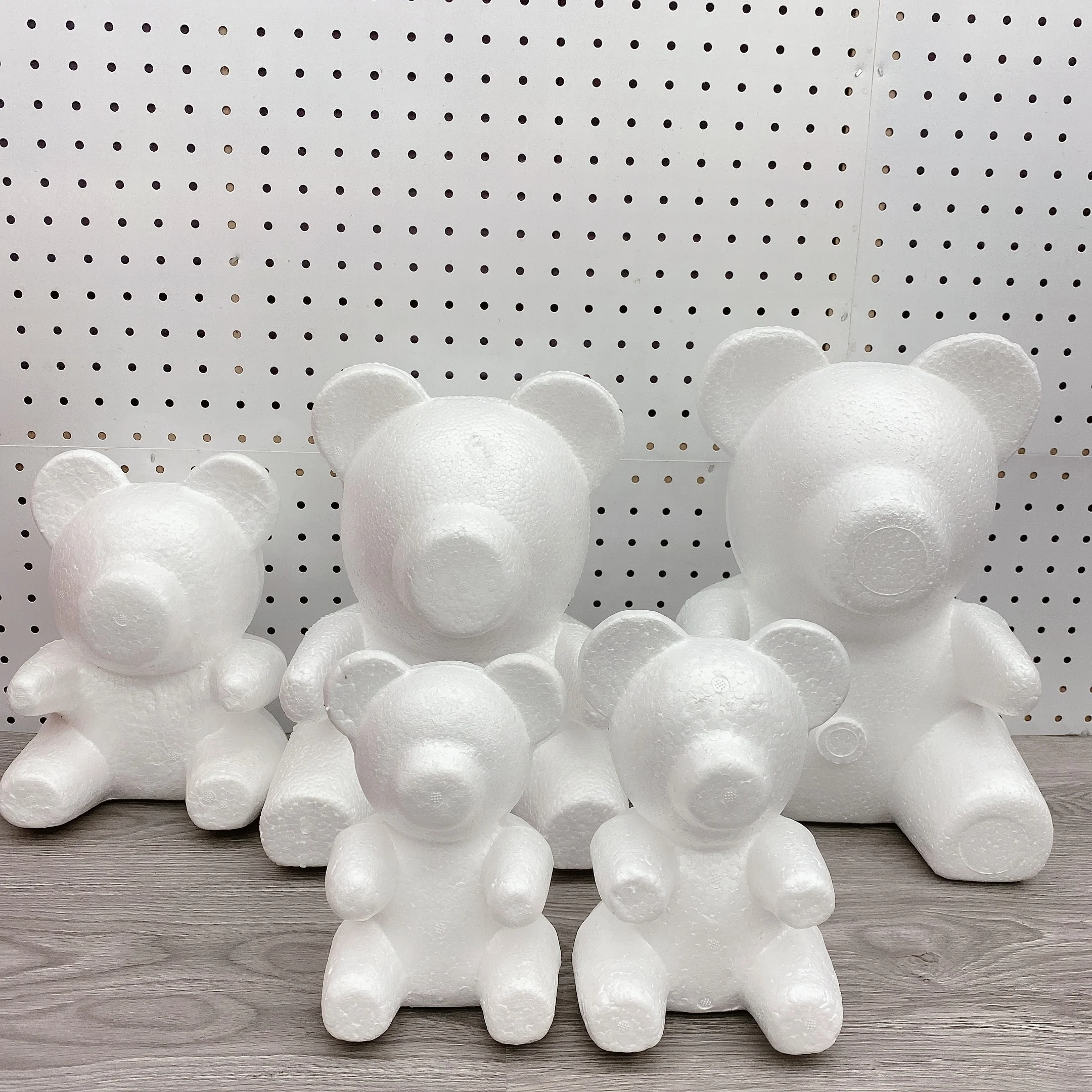 styrofoam teddy bears