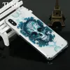 For case xiaomi redmi 5 6A 6 Note 5 Pro 4A 4X 5A 4 Mi Mix 2s 5X A1 Phone Case Soft Silicone Flower Painted Back Cover