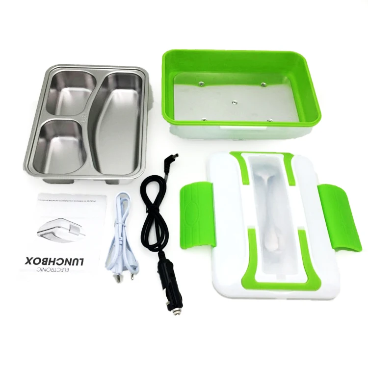 Portable LB0008 Household Electric Food Warmer Heating Stainless Steel Lunch Box