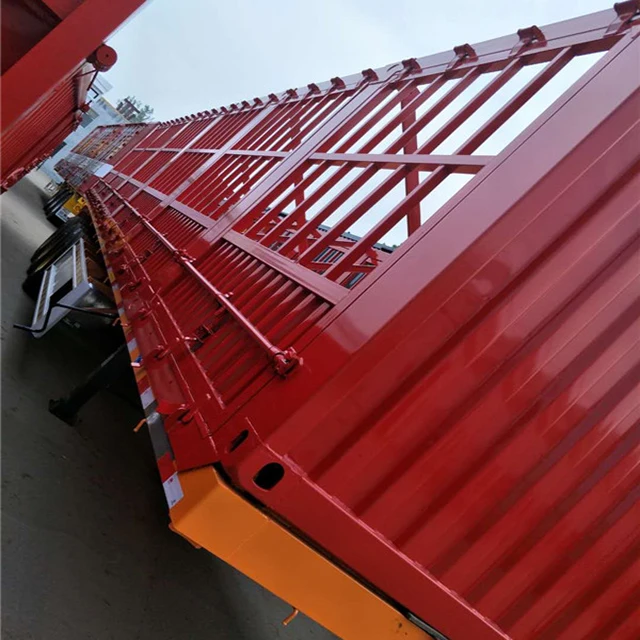 Brand New 70 Ton Lowbed Semi Trailer 40ft Side Wall Semi Trailer Cargo ...