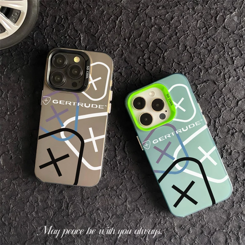 Coque Gertrude Pour IPhone (11 Pro, 12, 13, 15 Pro) – Silicone Bleu, Antichoc (neuve)