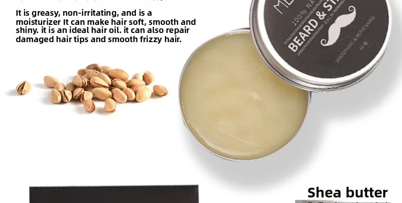 MELAO Cross-Border Beard Care Styling Cream Moisturizing and Nourishing Wax for Shaving and Beard Balm for Amazon and EBay