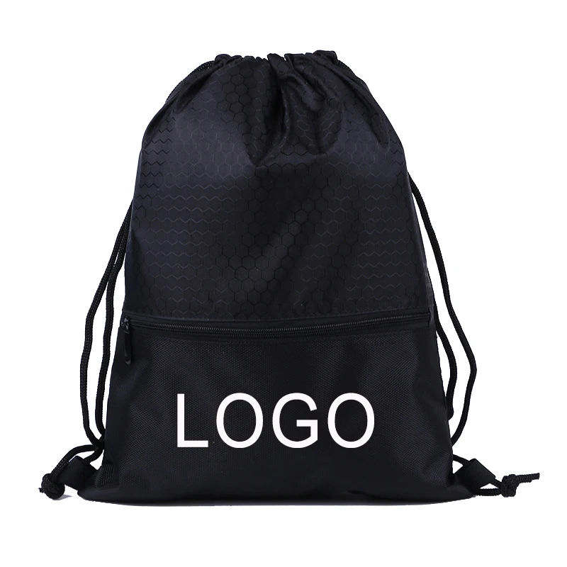 
420D Waterproof Polyester Nylon Drawstring Bag/Wholesale Drawstring Backpack/Promotional Custom logo Drawstring Bag 