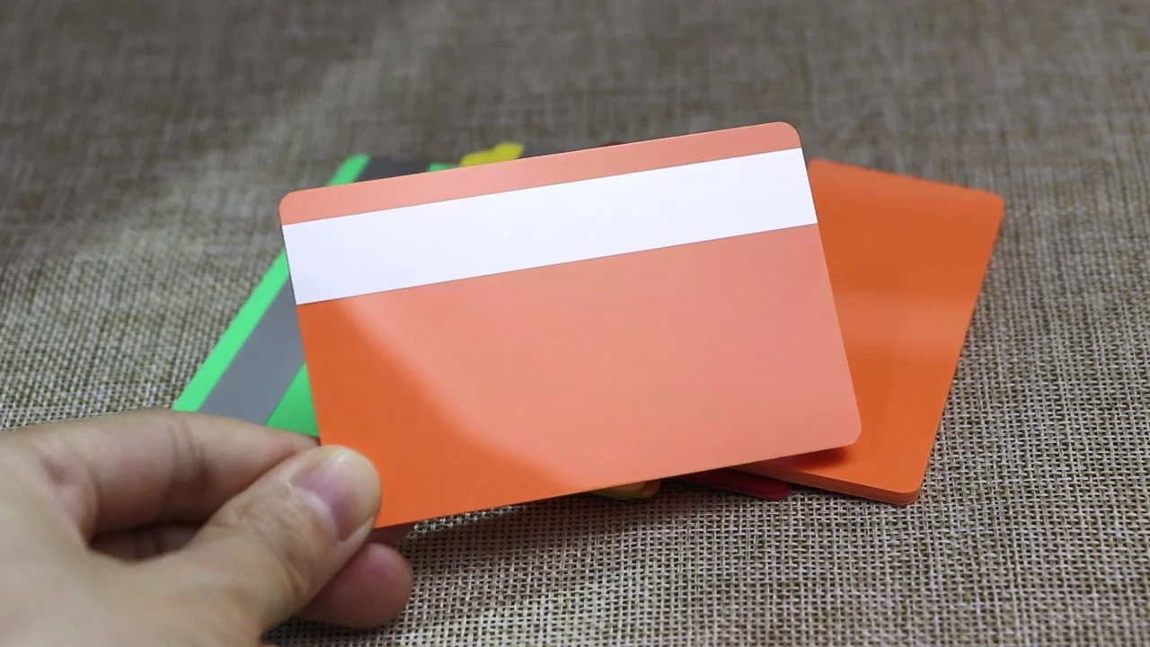 Blank Orange Pvc Plastic Customized Printable Rfid Nfc Blank Colored