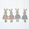 Import cheap goods from china fabric rabbit shape bauble decoration Easter gift hanging