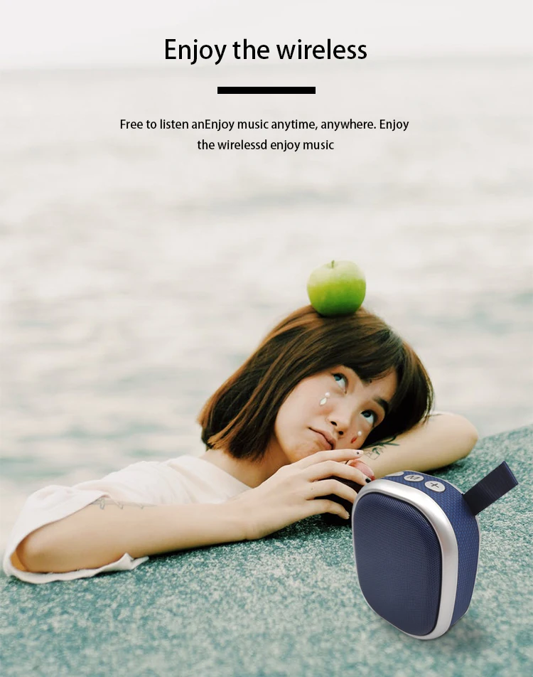 Factory low-cost direct selling BT 5.0 Portable Outdoor Mini speaker True Wireless TWS Blue Waterproof speaker - ANKUX.COM