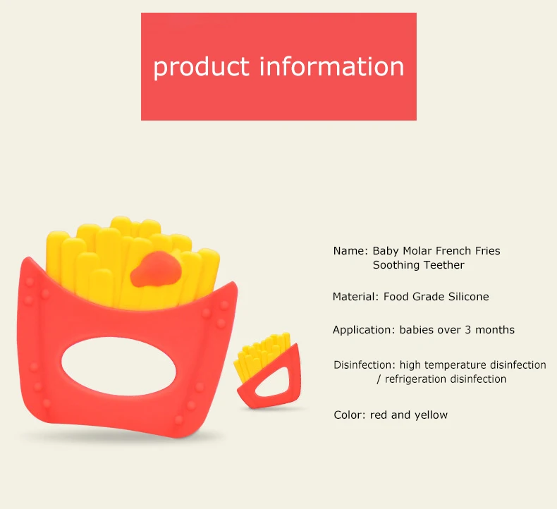 silicone fruit shape teether
