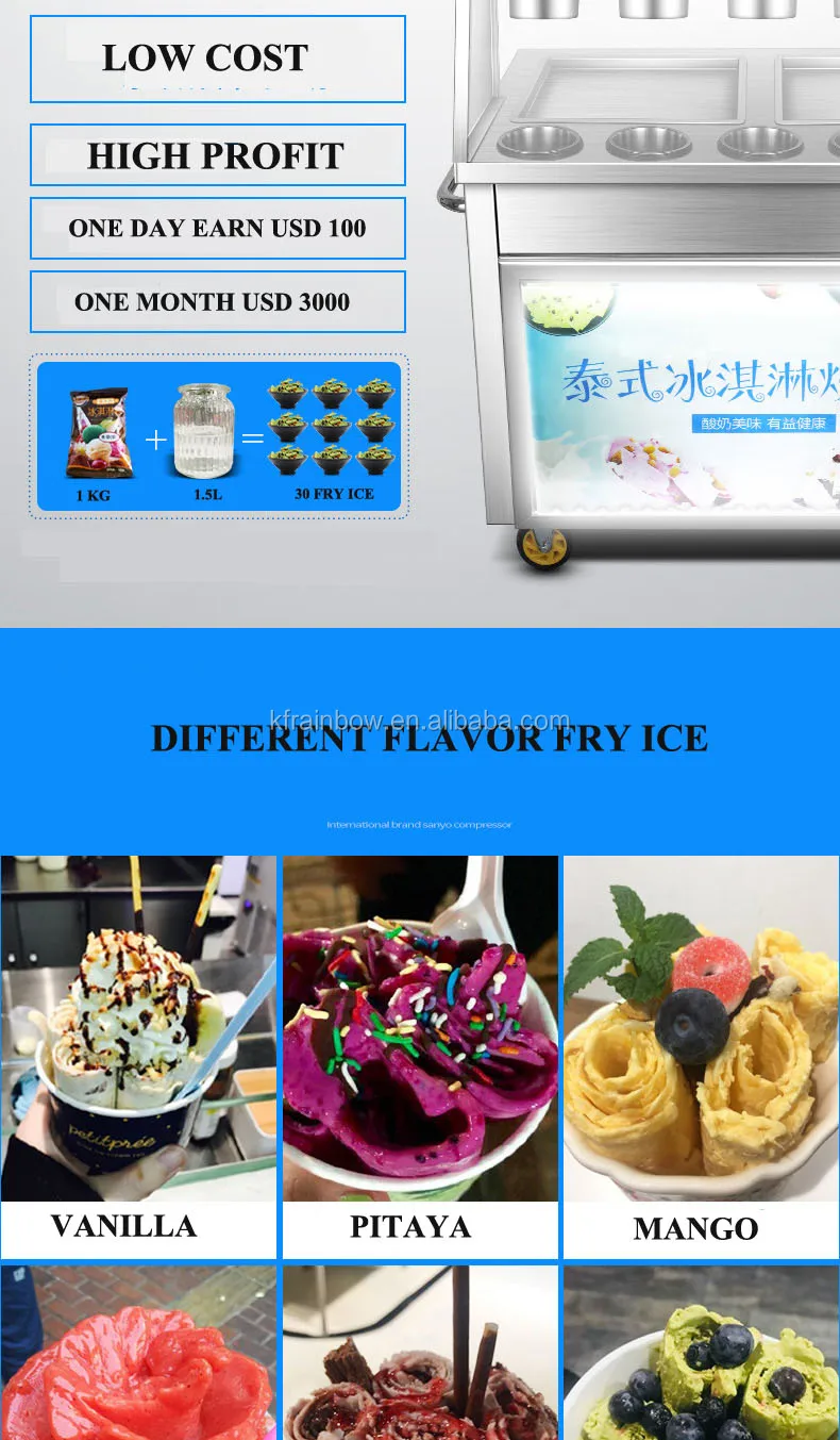 Factory Price Automatic Multi Functional Frozen Yogurt Ice Cream