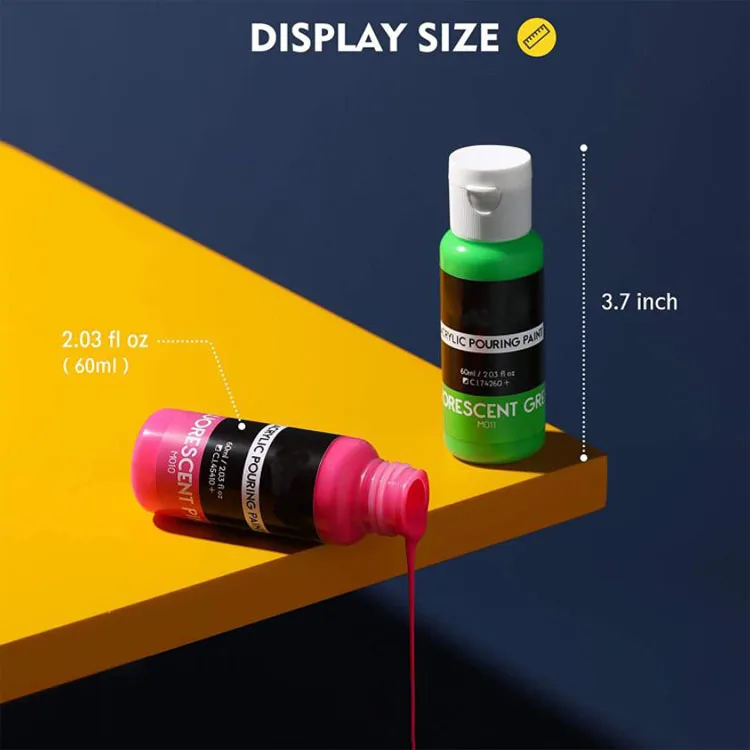 60ml Acrylic Pouring Paint Premixed High Flow Liquid Acrylic Paint For