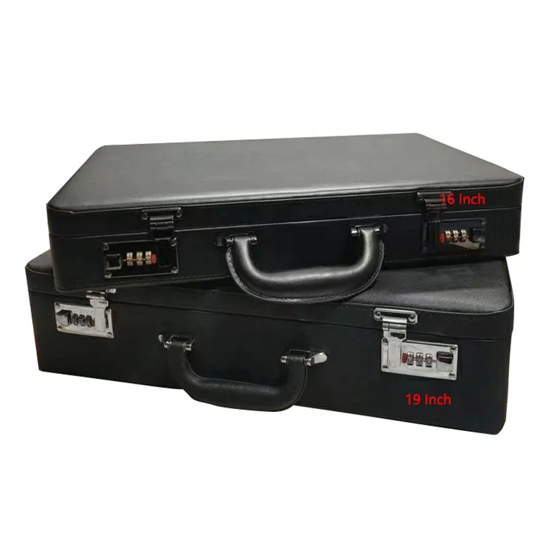 PU Leather Black Briefcase 16