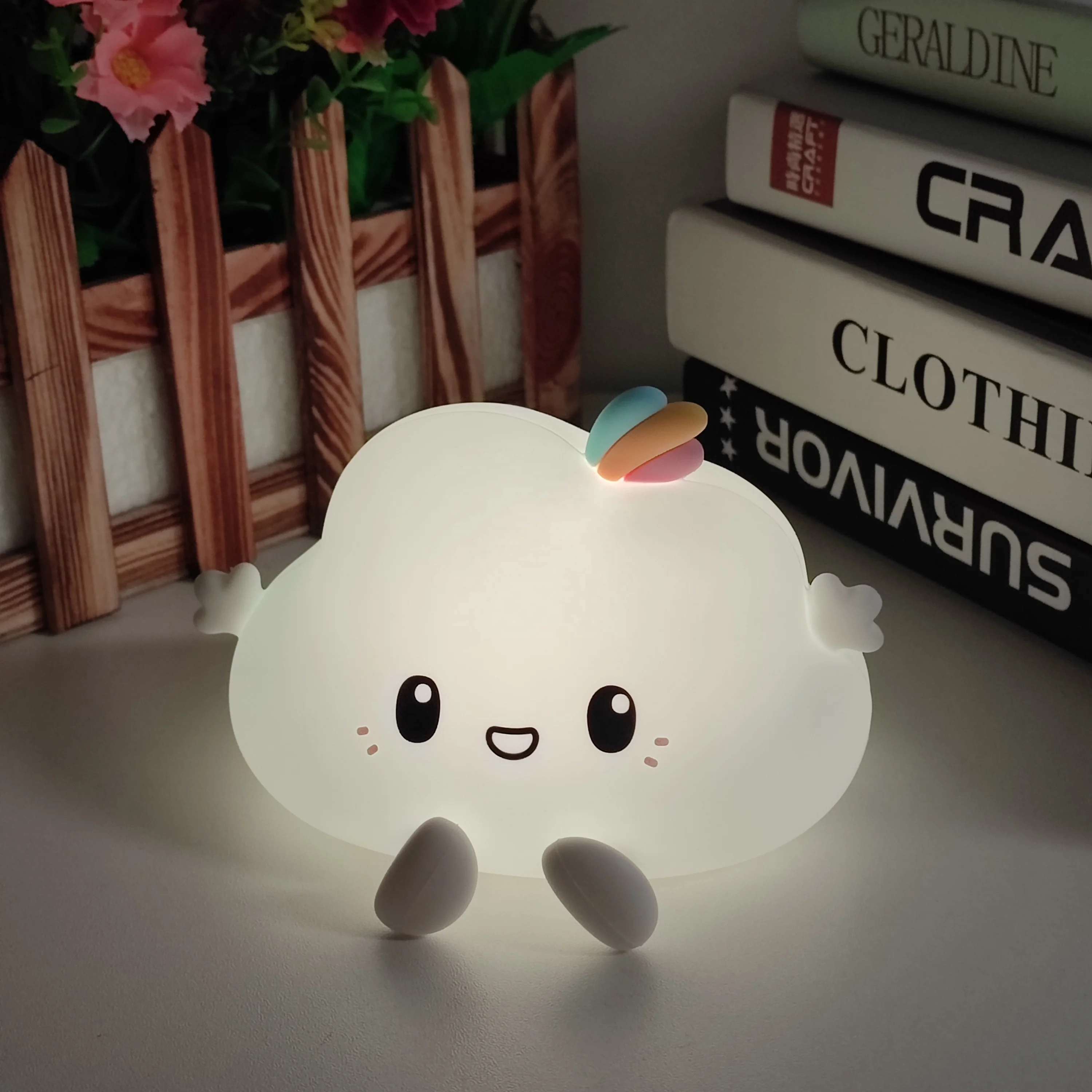 Little Cloud Night Lamp - Soft Silicone USB Rechargeable LED Lamp