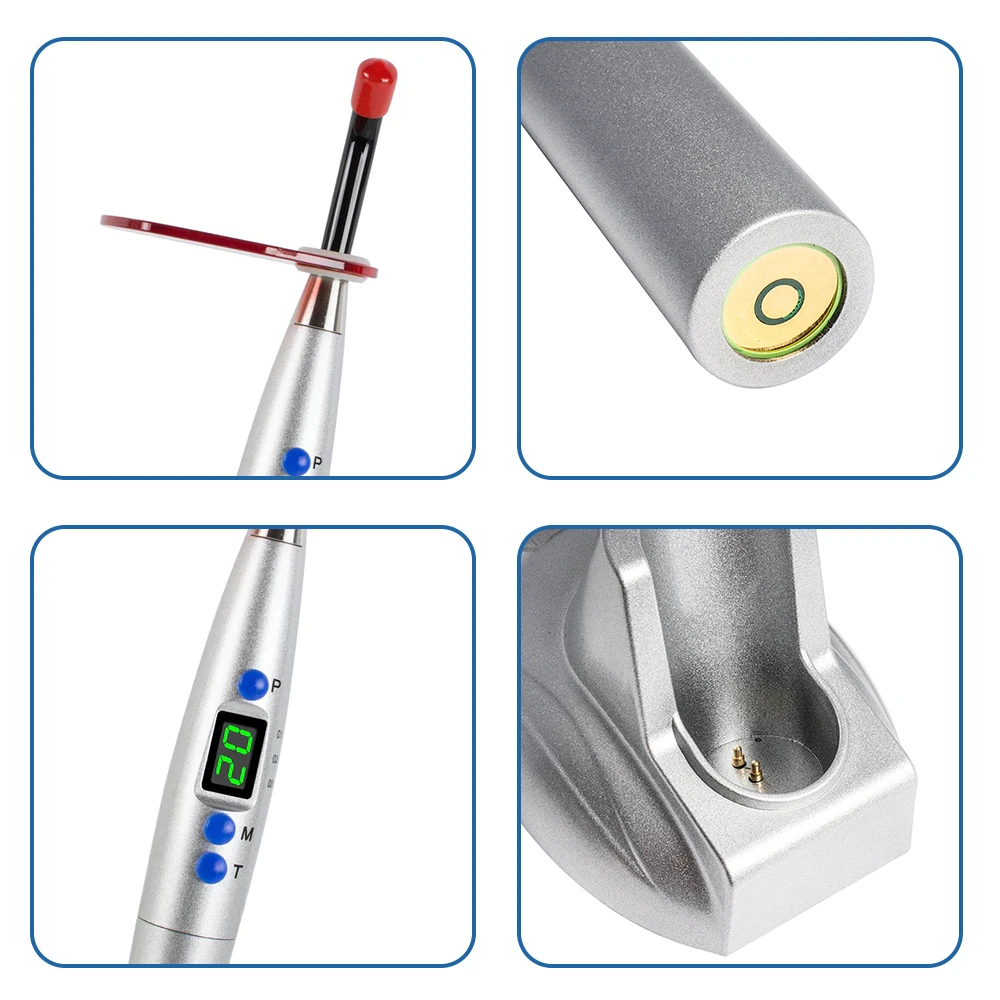 Dental Wireless Curing Light Dentist Cordless Led Blueray Dentistry