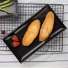 High quality tableware modern simple glazed tableware cheap home ceramic black rectangle dinner plates