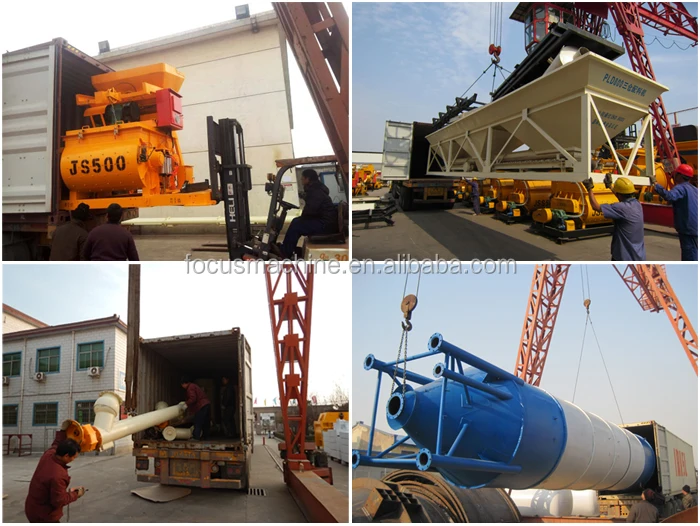 25m3/h mini mix concrete batching plant for sale