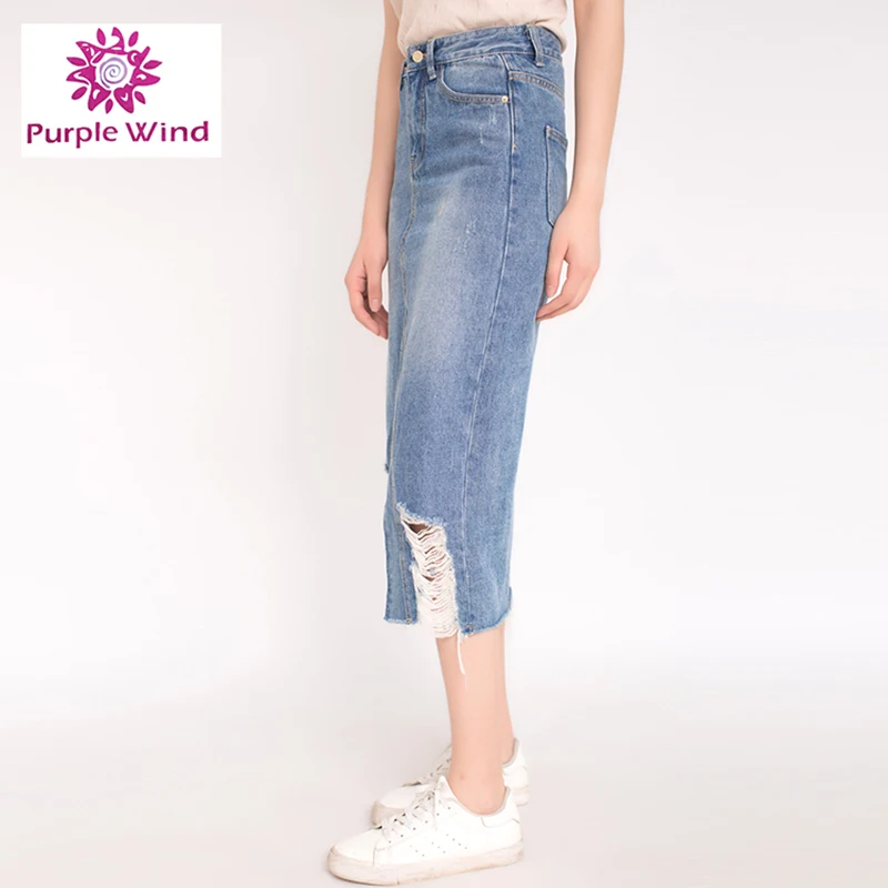 Wholesale New Customized Design Modern Denim Long Plus Size Womens Skirts