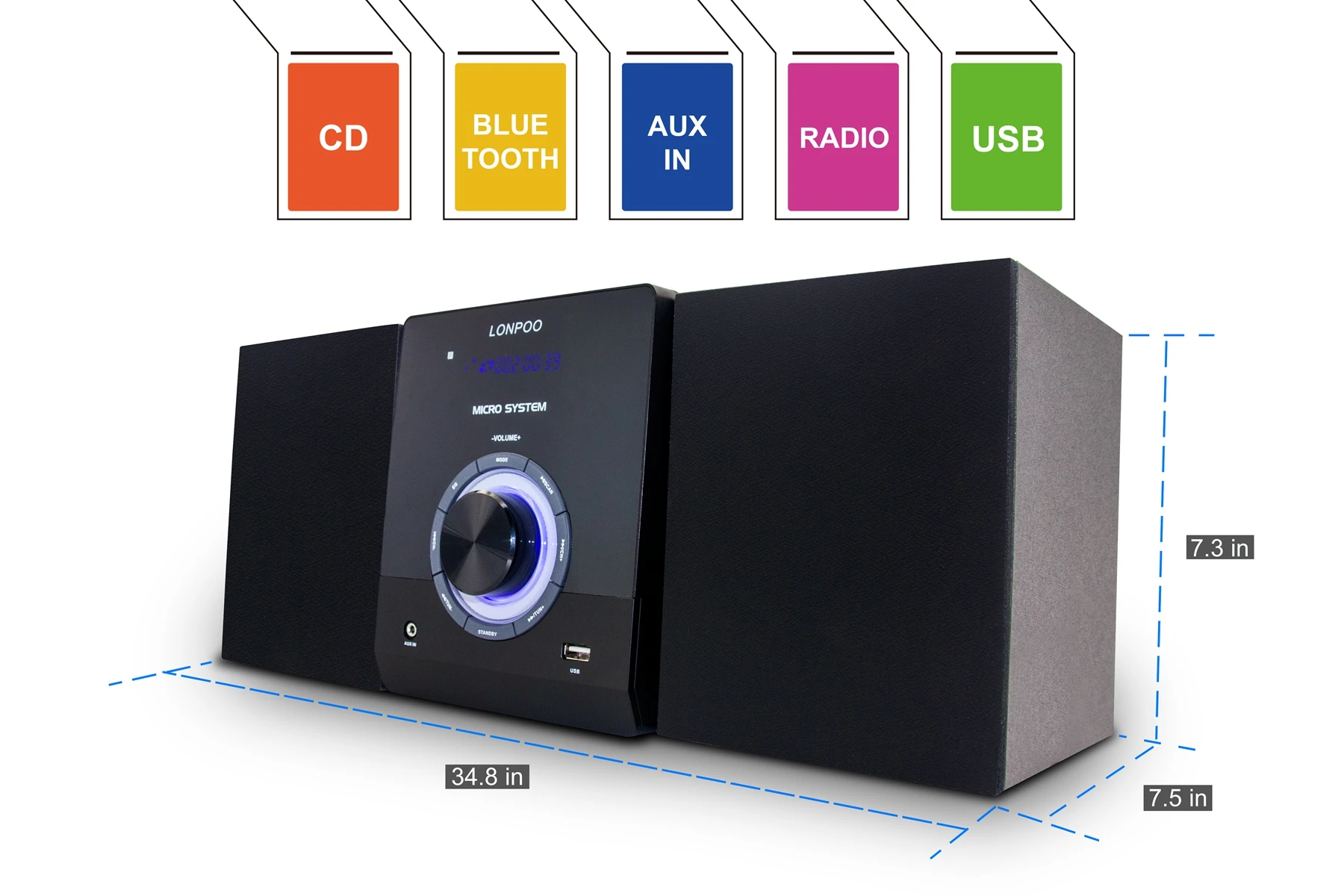 Lonpoo New Design Dvd Cd Compact Micro Hifi Home Theater System - Buy