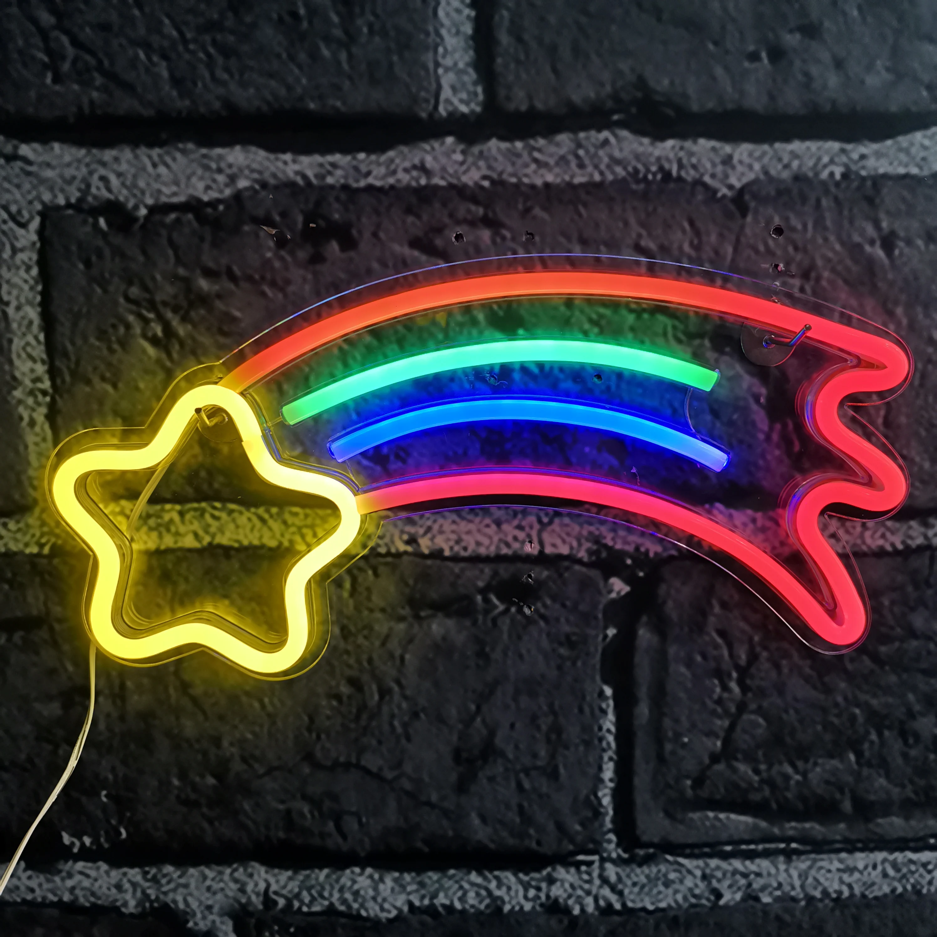 Rainbow Love Dream Ice Cream LED Neon Sign Light Neon Bulbs for Beer Bar Bedroom Home Party Wall Decoration