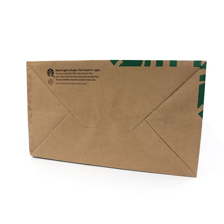 kraft takeaway paper carrier bag