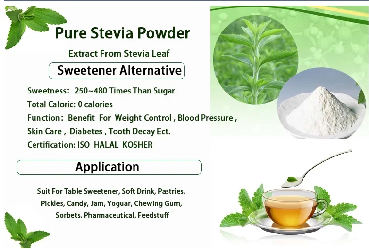 viasweet stevia leaf extract powder e960 stevia rebaudiana a 60