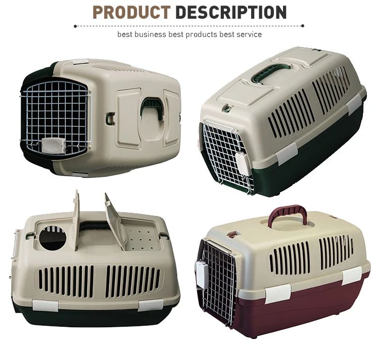 Portable Airline Approved Pet Kennel Cats Travel Cage Car Travel Vet