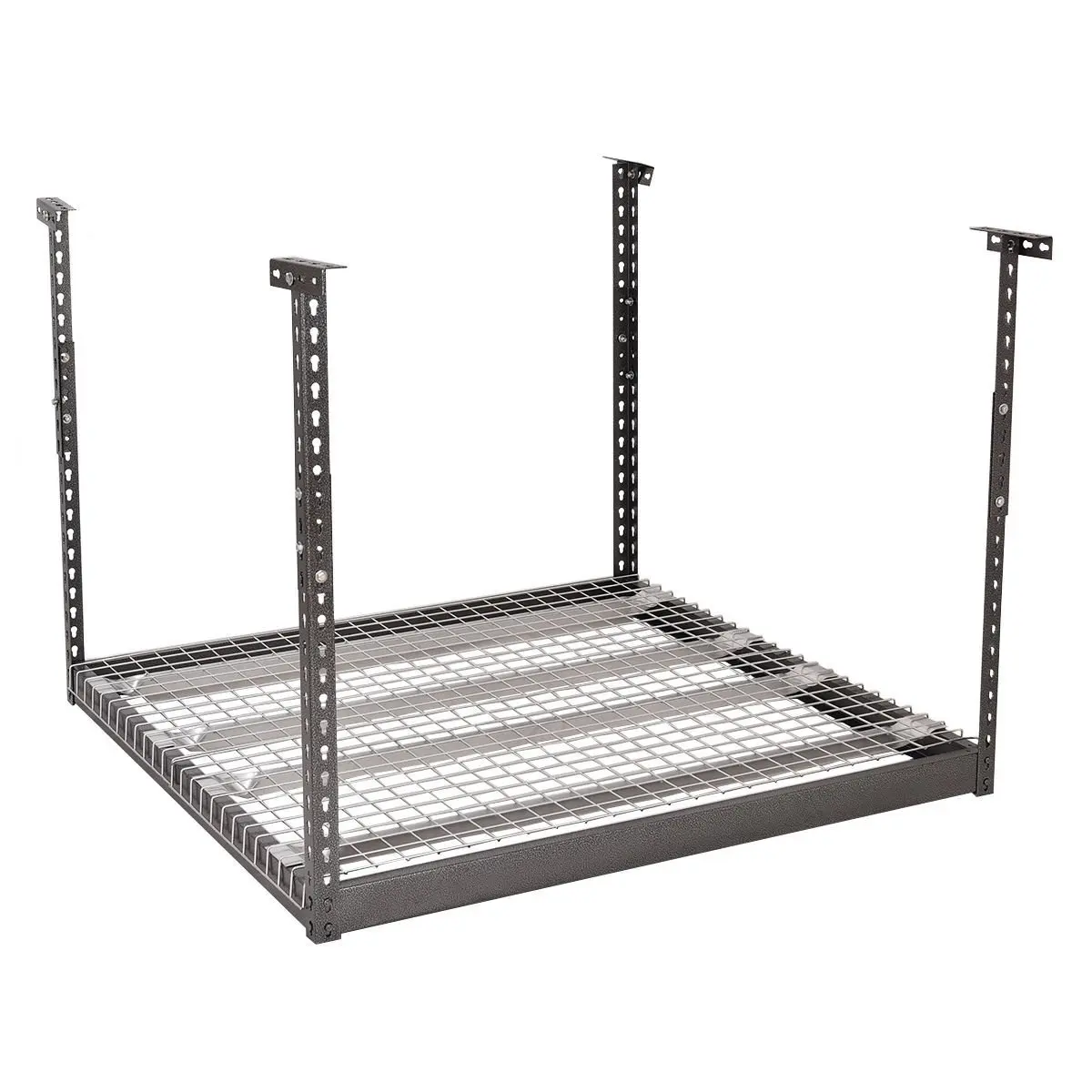 Heavy duty Black wall shelf 96 inch overhead garage storage rack