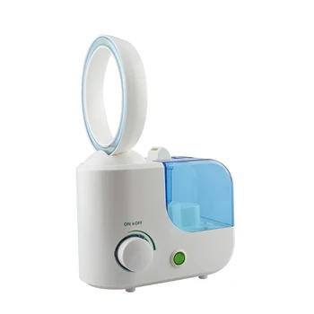 2 In 1 Bladeless Desktop Fan Humidifier Ultrasonic Air Cool Mist