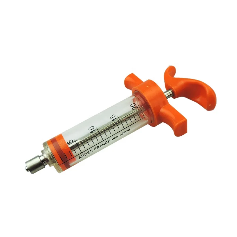 20ml Wholesale Price Plastic Steel Veterinary Animal Syringe For