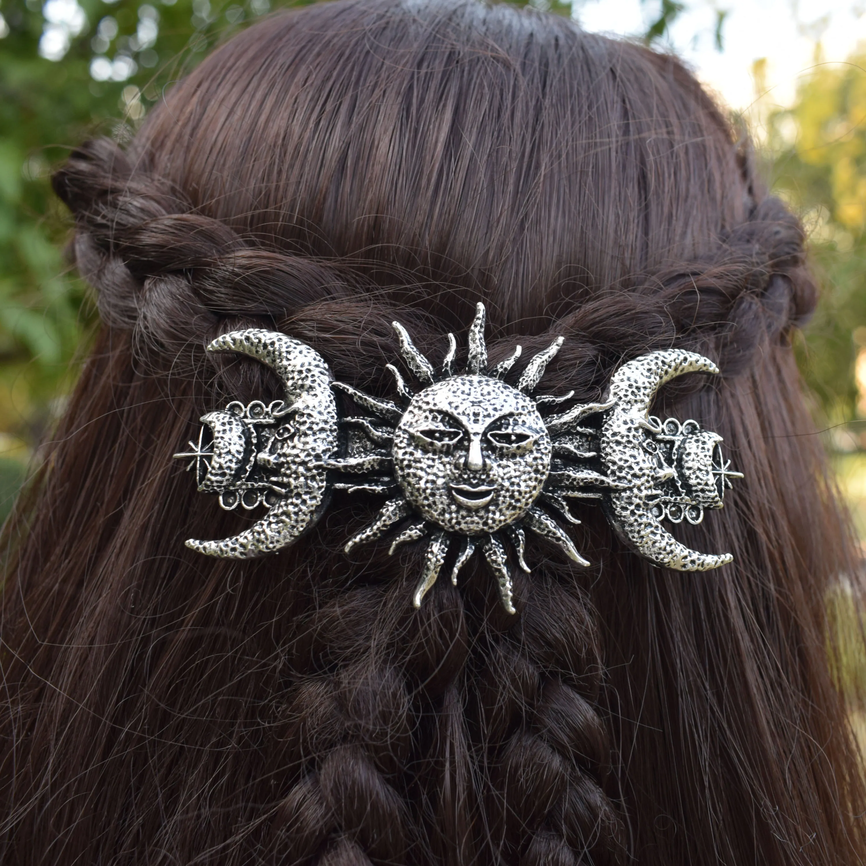 Restyle Sun and Moon Celestial Moon Magic Hair Barrette Hair 
