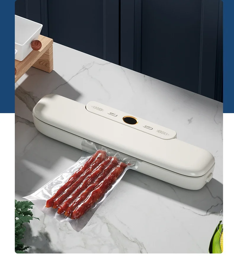 Automatic Portable Mini Handheld Vacuum Sealer Machine Eco-friendly Plastic 500ml Capacity Overheating Protection for Household