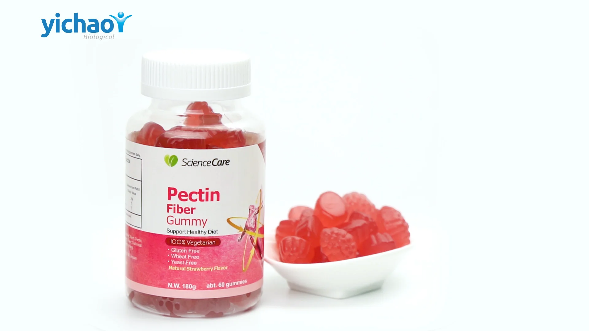 Yichaosuplemento Alimenticio Halal Para Adultos,Pectina,180g,Caramelo