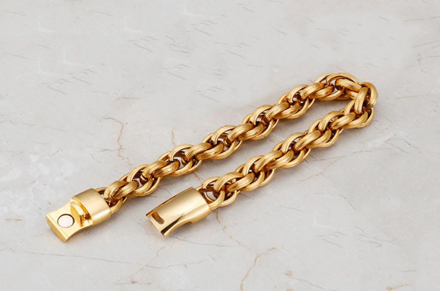 product-Cheap Latest Design Men Golden Bracelet Slave Bracelet Jewelry-BEYALY-img