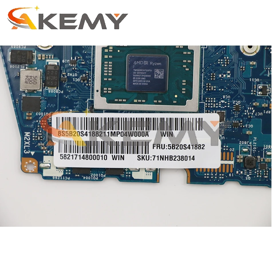 Papan Utama C340-14api Flex-14api S540-14api La-h091p R3/r5/r7 Cpu 4gb