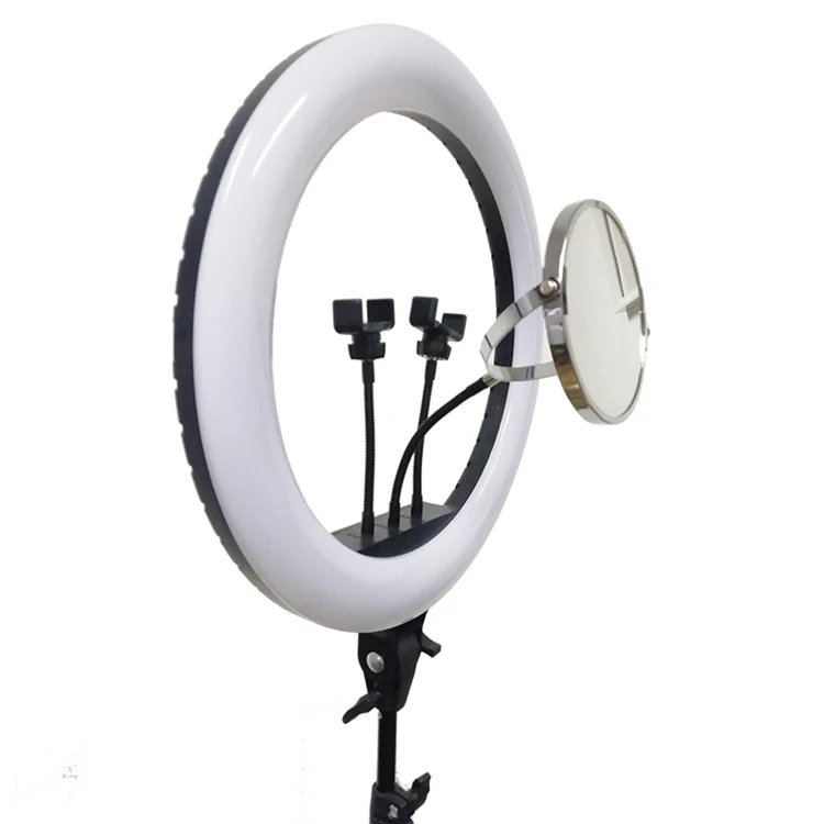 Amazon selling 18inch Halo Table Usb Beauty Video Studio Photo Circle Lamp Dimmable Selfie Led Ring Light With Tripod Stand