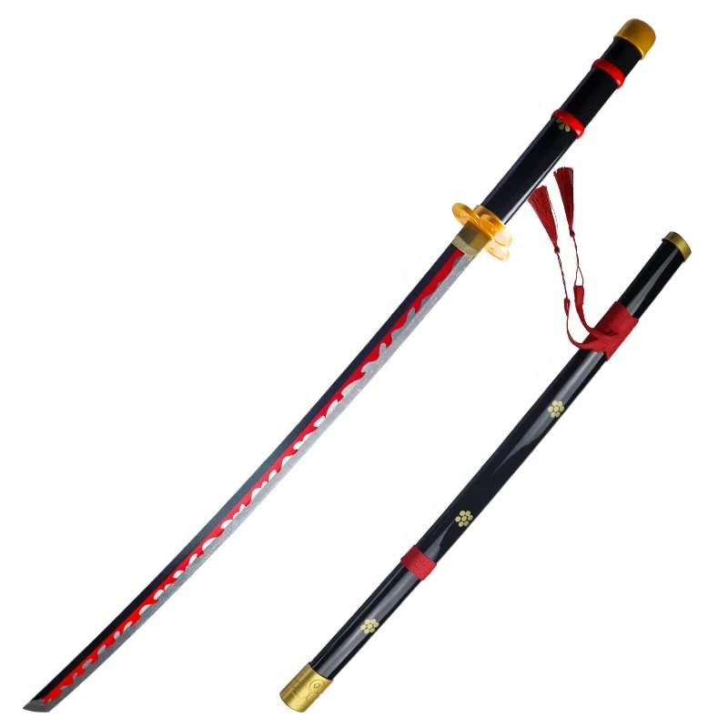 Black Version One Piece Roronoa Zoro Yamato Anime Sword Cosplay Toy ...