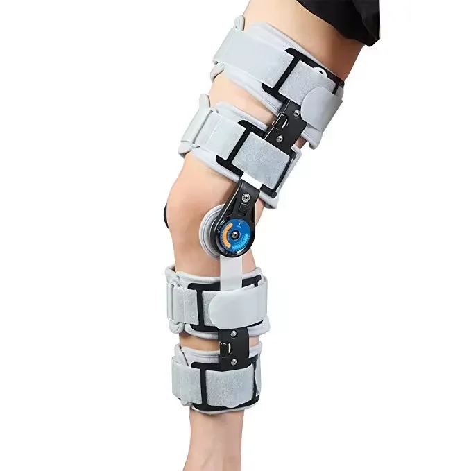 Orthopedic Adjustable Hinged ROM Knee Support Brace Joint Elbow Pads Hard Shell Knock Knees Protection Knock Knee Brace supplier