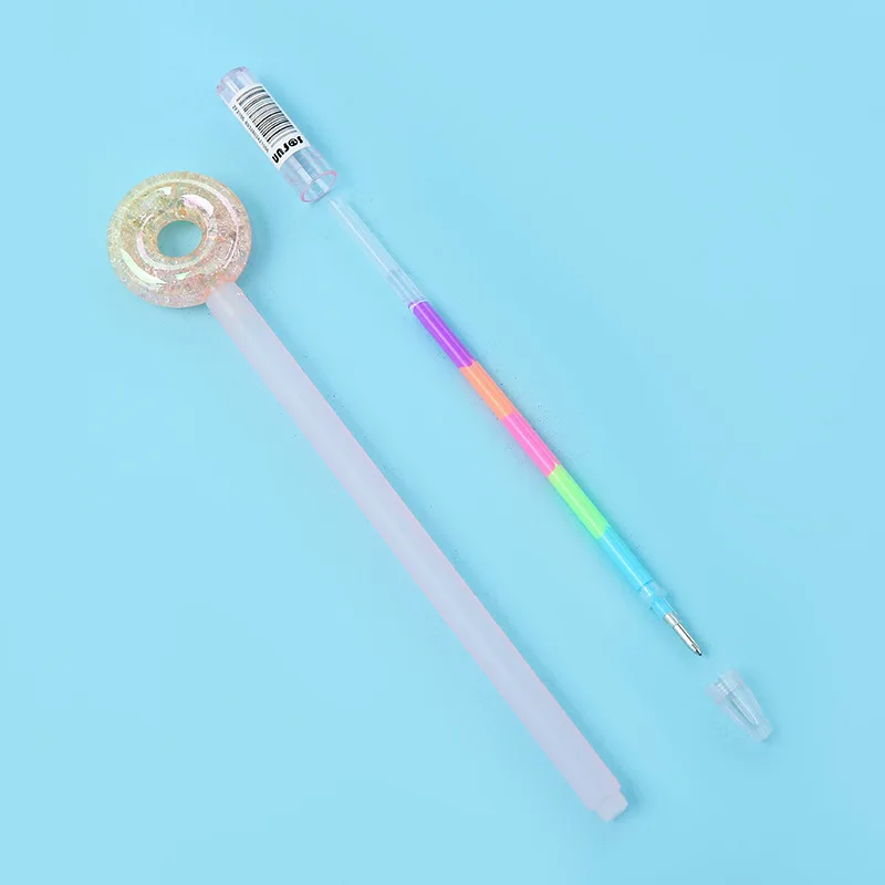 Cartoon Creative Colorful Ice Cracker Donut Gel Pen Student Office St ...