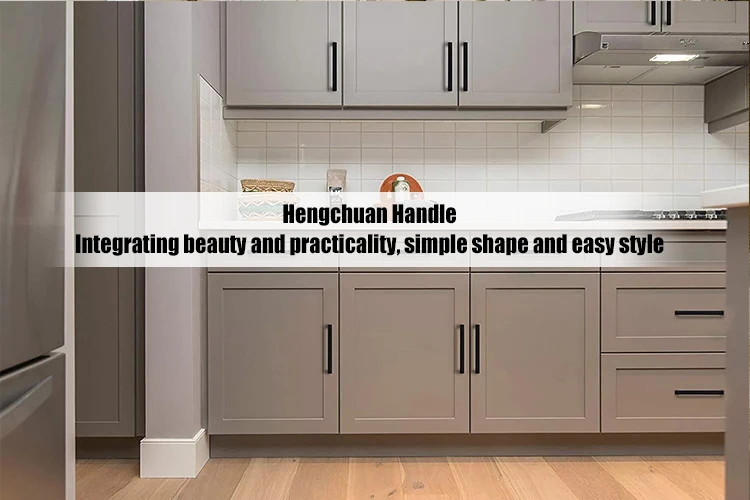Modern design aluminum material kitchen cabinet furniture handles