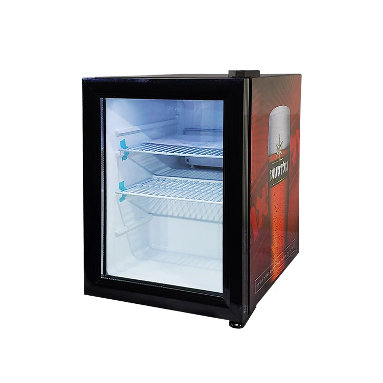 35l Glass Door Mini Bar Refrigerator With 3 Layers And Compressor Buy