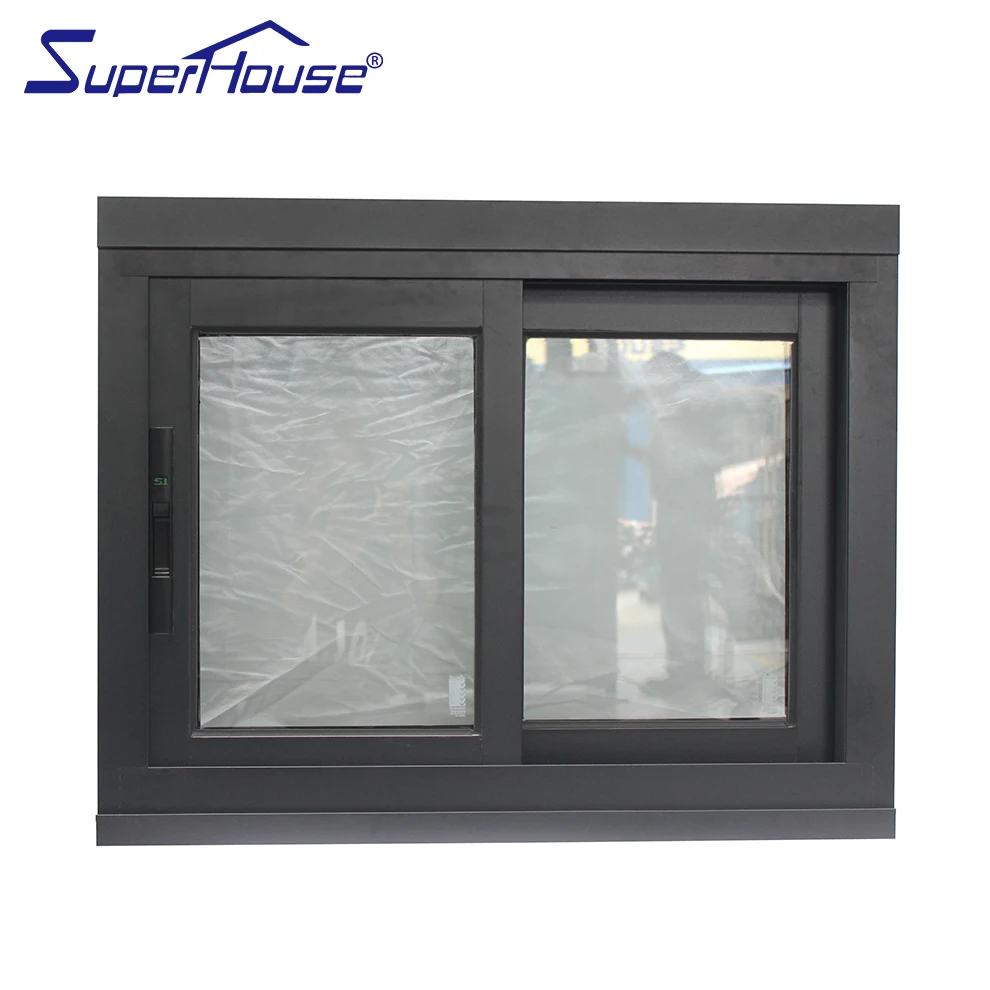 Factory direct sale sliding window sample black color aluminum windows and doors wholesale