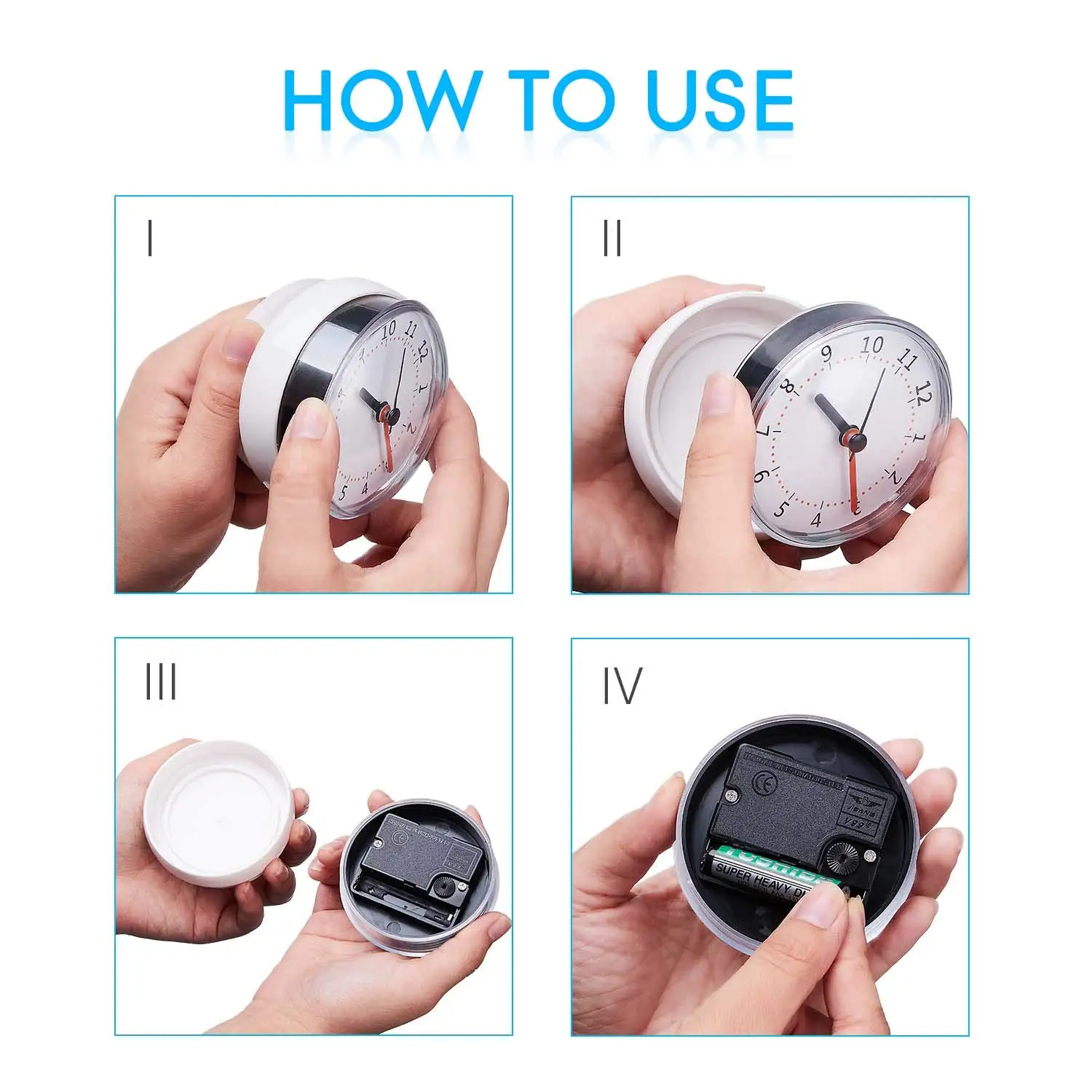 bathroom clock