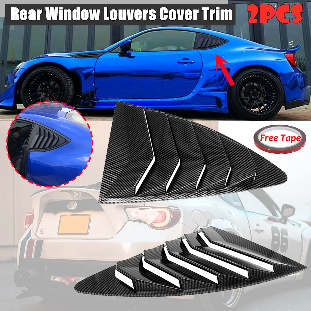 Car Rear Quarter Window Louvers Spoiler Panel For Scion Frs For Subaru