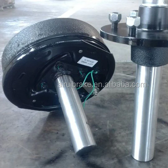 Electric Axle Stub Axle Drum Brake For Camping Trailer 1500kg Trailer