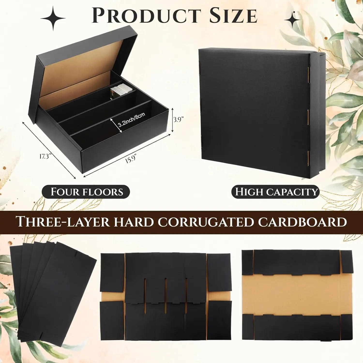 Custom Trading Card Storage Box 3200 Count Box Cardboard Trading Gaming