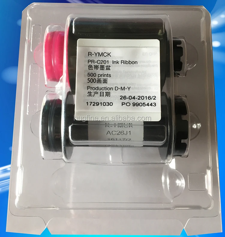 Original Nisca PR-C201 R-YMCK Color Ribbon & Transfer Film - 500 Prints ...