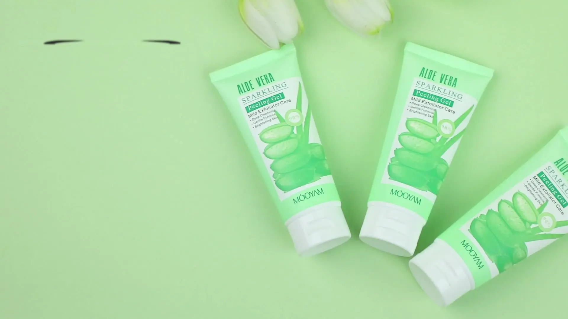 Aloe Vera Sparkling Peeling Gel Exfoliating Gel Scrubs Peeling Dead Skin  Removal Gel for Face and Body Exfoliating