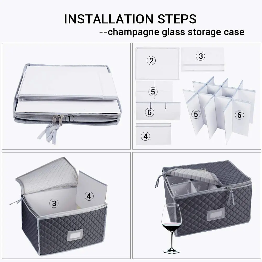 Dinnerware Storage Set For Storing Or Transporting Fine China Dishes