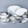 New Arrivals Rustic China Ware Crockery Dinner Set, Unique Rustic Hotel Ware Dinner Sets Rectangular Hotel@