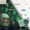 Funlife Luminous PVC Astronaut Sticker Set Self-Adhesive Wall Decals Glow In The Dark For Kids bedroom Perfect decoration gifts