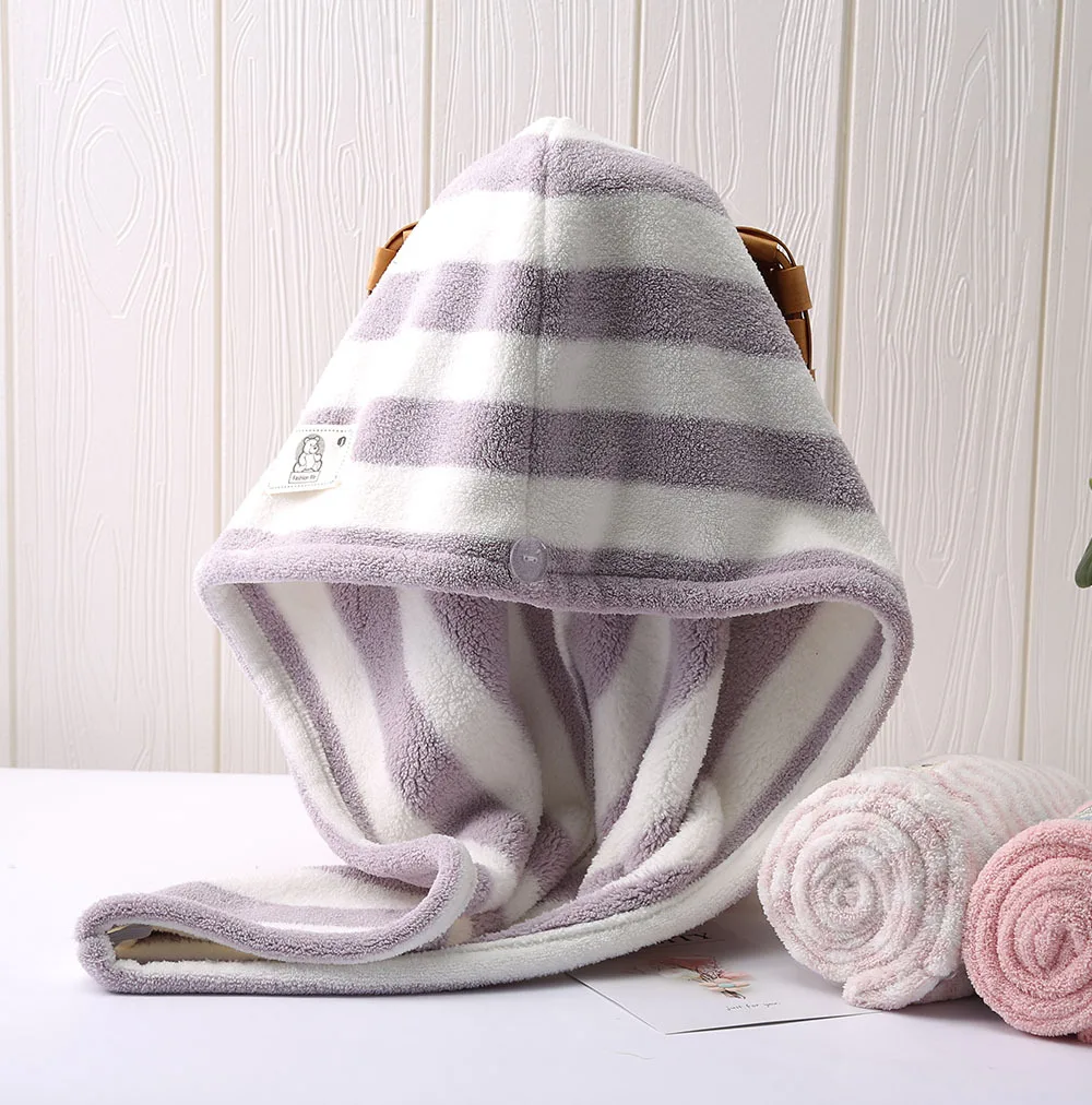 Royal Comfort Shampoo Hair Towel Twist Loop Stripe Towel - Buy Comfort ...